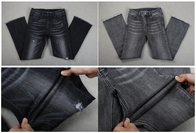 پارچه جین شلوار جین مشکی تیره پنبه پاور برای شلوار ساق بلند زنانه مردانه