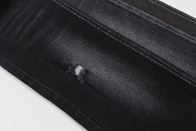 رنگ مشکی پارچه جین 11.5 اوزی الاستیک بالا با رول پشتی سفید برای شلوار جین مردانه