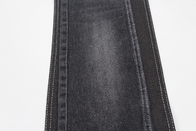 رنگ مشکی پارچه جین 11.5 اوزی الاستیک بالا با رول پشتی سفید برای شلوار جین مردانه