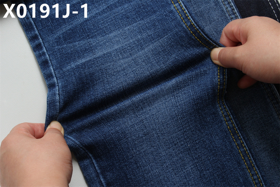 11 اونس Cross Slub پارچه ژنیم آبی تیره برای مرد جین بلند کشش سبک بازار هند پارچه فروش داغ