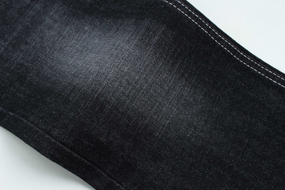 100٪ پنبه Crossshatch Slub Denim پارچه سخت برای سبک مد 13 اونس رنگ سیاه گرم فروش به بازار هند