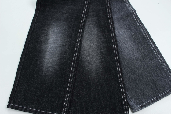 100٪ پنبه Crossshatch Slub Denim پارچه سخت برای سبک مد 13 اونس رنگ سیاه گرم فروش به بازار هند