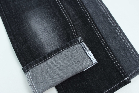100٪ پنبه Crossshatch Slub Denim پارچه سخت برای سبک مد 13 اونس رنگ سیاه گرم فروش به بازار هند