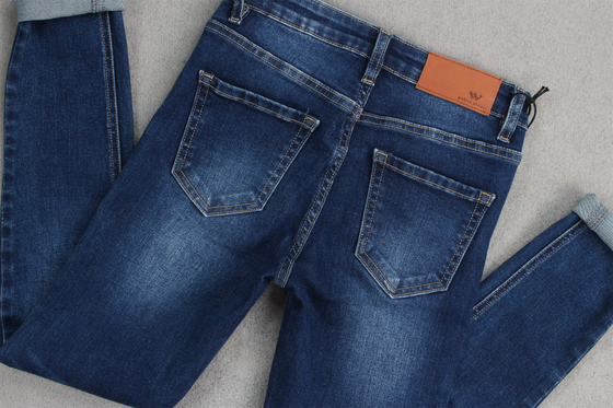 10.3 Ounce Stretch 58 59 "عرض 10 Oz پارچه جین برای شلوار جین بانوی لاغر