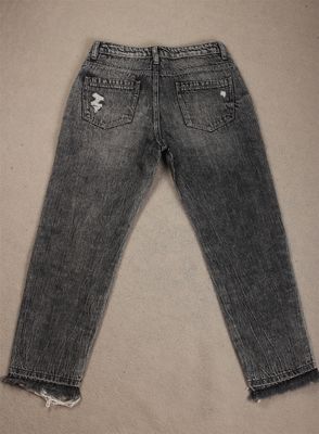 10 oz Dark Black Medium Weight 100% Cotton Denim Fabric Sanforizing for Jeans and Workwear