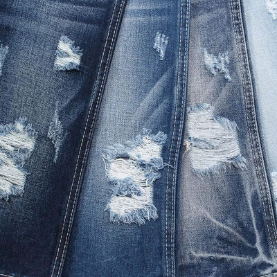 11.5 اونس پارچه جین کتان بدون اسپندکس با عرض 70 اینچ، پارچه جین آبی تیره