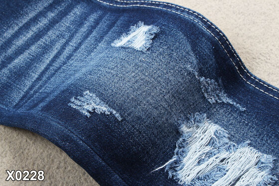 11.5 اونس پارچه جین کتان بدون اسپندکس با عرض 70 اینچ، پارچه جین آبی تیره