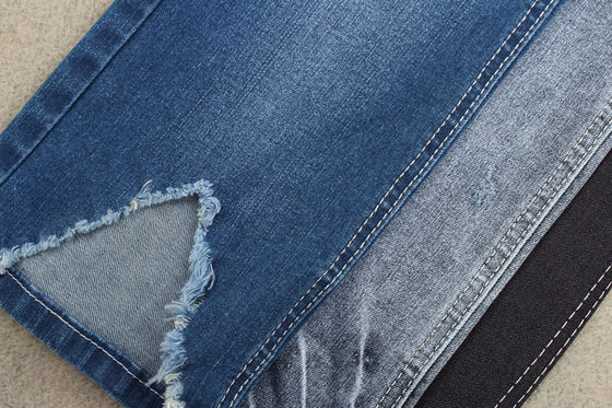 Indigo Blue Jeans پارچه جین پارچه ای پارچه ای اسپندکس پنبه ای برای کارخانه تولید پوشاک