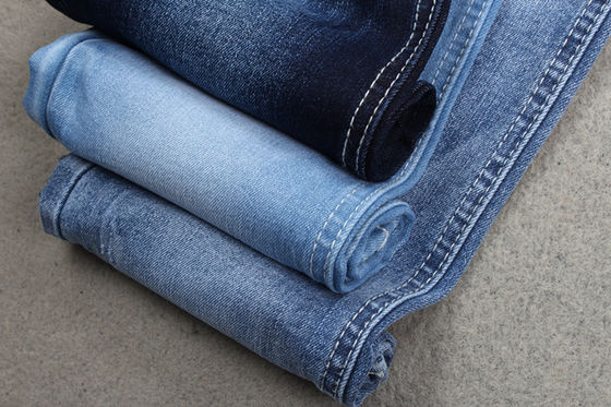 Indigo Blue Jeans پارچه جین پارچه ای پارچه ای اسپندکس پنبه ای برای کارخانه تولید پوشاک