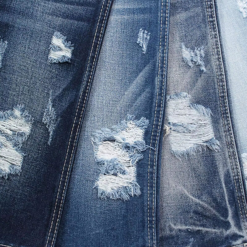 11.5 اونس پارچه جین کتان بدون اسپندکس با عرض 70 اینچ، پارچه جین آبی تیره