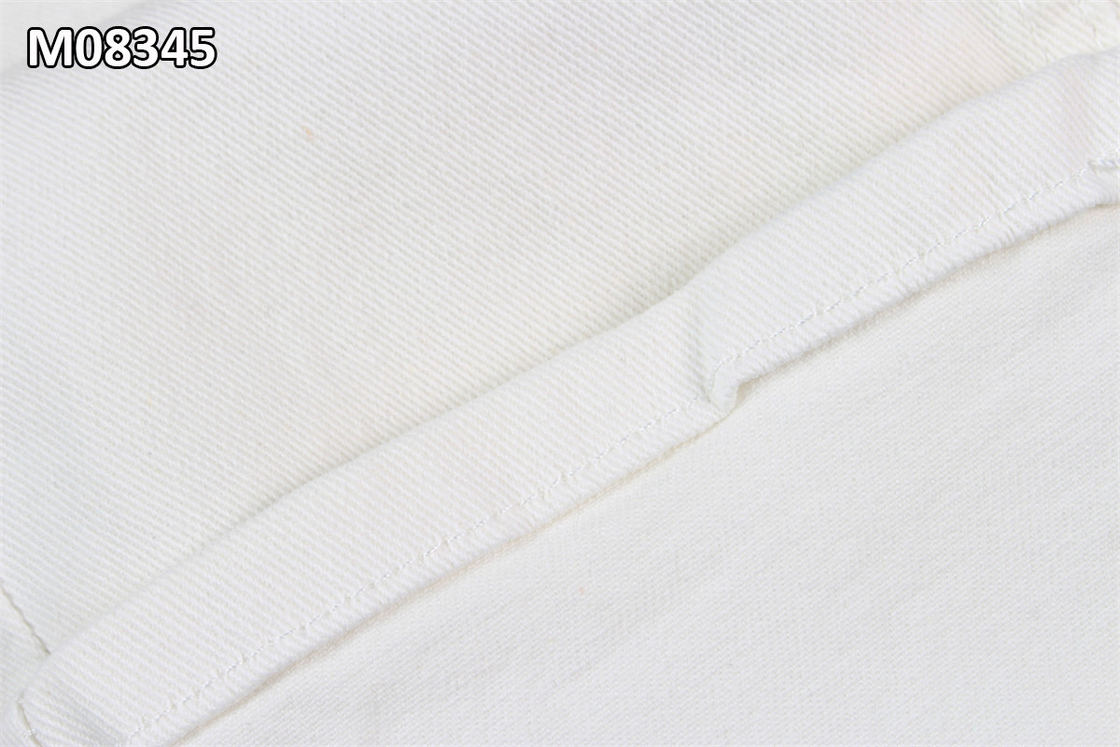 9.7OZ آماده برای رنگ آمیزی پارچه جین سفید RFD جینس پارچه لباس سرد رنگ آمیزی