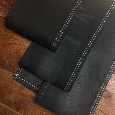 قیمت خوب جنس پنبه تنکل پارچه جین شلوار جین مشکی رنگ 9oz آنلاین