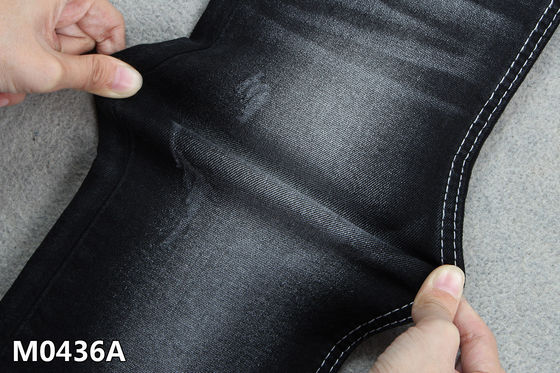 قیمت خوب پارچه جین 10.4 OZ رنگ مشکی 2% اسپندکس بالا 3/1 تویل دست راست آنلاین