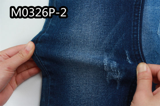 قیمت خوب 10 اونس پارچه جین نیلی برای زنان مرد نرم خام 98% پنبه 2% اسپندکس آنلاین