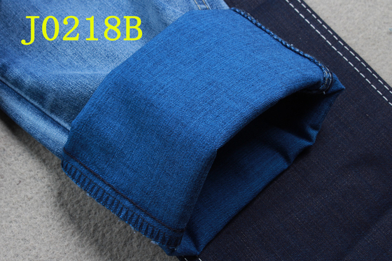 پارچه جین 9OZ با پارچه Tencel پنبه ای پلی استر اسپندکس آبی پشت با سایزبندی 3/1 جناغی دست راست