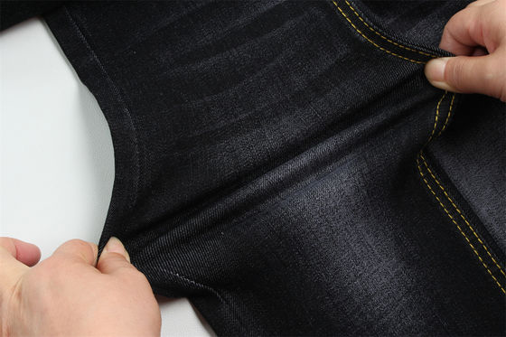 قیمت خوب 11 اونس ورپ اسلوب پارچه سیاه ژنیم برای مرد جین بلند کشش بازار هند سبک فروش داغ آنلاین