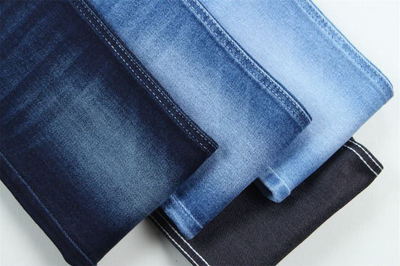 قیمت خوب 10 اونس پارچه ژینم سوپر استرچ برای مرد تابستانی جینس پنبه پلی استر ریمون اسپاندکس خشن و وحشی آنلاین