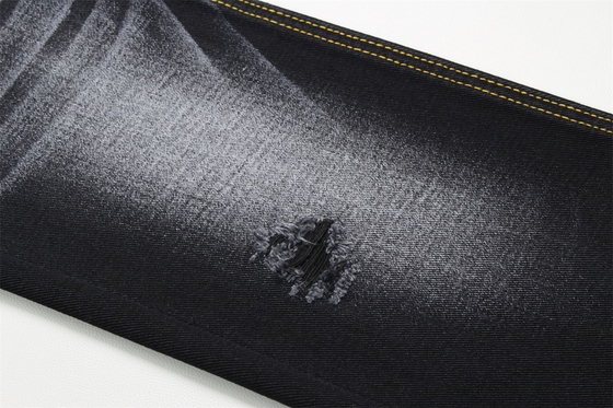 10.5oz Black Denim Fabric Rigid 100%Cotton Black And Black Backside For Style Jeans Boy Friend Style Soft Handfeel Women