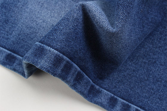 قیمت خوب 10 اونس پارچه جین سوپر آبی سفت و سخت 100٪ پنبه برای شلوار جین استایل دوست پسر، احساس نرم دست، شلوار جین زنانه تابستانی در حراج آنلاین