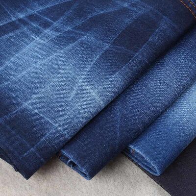 قیمت خوب کالاهای آماده در انبار، کالای پرفروش داغ، پارچه جین فوق العاده تیره آبی 11 اونسی برای مردان، خرید از چین آنلاین