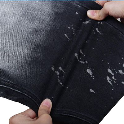 قیمت خوب پارچه جین پنبه پلی استر اسپندکس کشسان راحت مشکی مشکی ۱۷۰ سانتی متر آنلاین