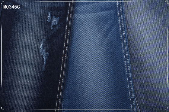 قیمت خوب آبی تیره 10.9oz Sanforized 69 پنبه 26 پلی استر 2 پارچه جین خام Spandex آنلاین