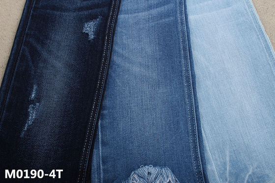 قیمت خوب 390gsm دو هسته الاستیک 94 پنبه 4 Spandex Slub کشش پارچه ای پارچه ای جین آنلاین