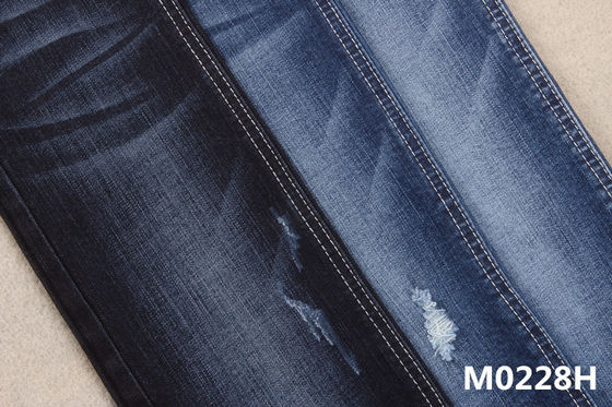 قیمت خوب پارچه جین Spandex 11oz Slub Cotton Rayon Stretch Crosshatch برای ژان آنلاین