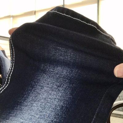 قیمت خوب 72٪ پنبه 28٪ پلی استر 1.5٪ اسپندکس پارچه جین کشدار سبک 9.5 اونس آنلاین