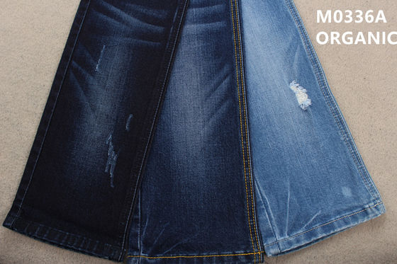 قیمت خوب پارچه جین 10.6oz 359gsm Eco Friendly پنبه ارگانیک شکسته آنلاین