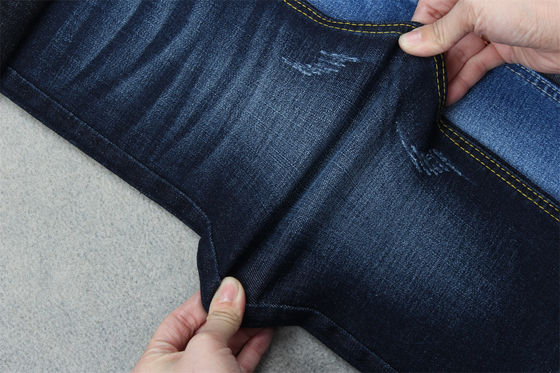 قیمت خوب رنگ آبی هندی کراس شاتچ ژنیم پارچه شلوار کامل 10.3 یکبار ژنس مواد آنلاین